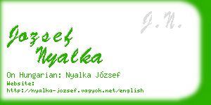 jozsef nyalka business card