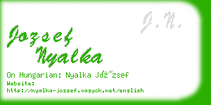 jozsef nyalka business card